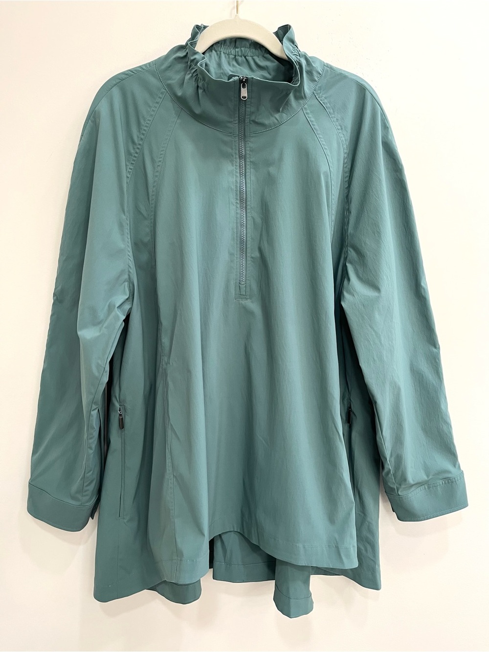 ATHLETA Advantage Poplin Top Jacket Women’s Size 1X Deep Ocean Teal 532651